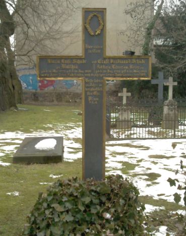 Grabstein Maria Luise Schäde, geb. Matthiä, Kirchhof Zehlendorf, Berliner Str./Clayallee, Berlin